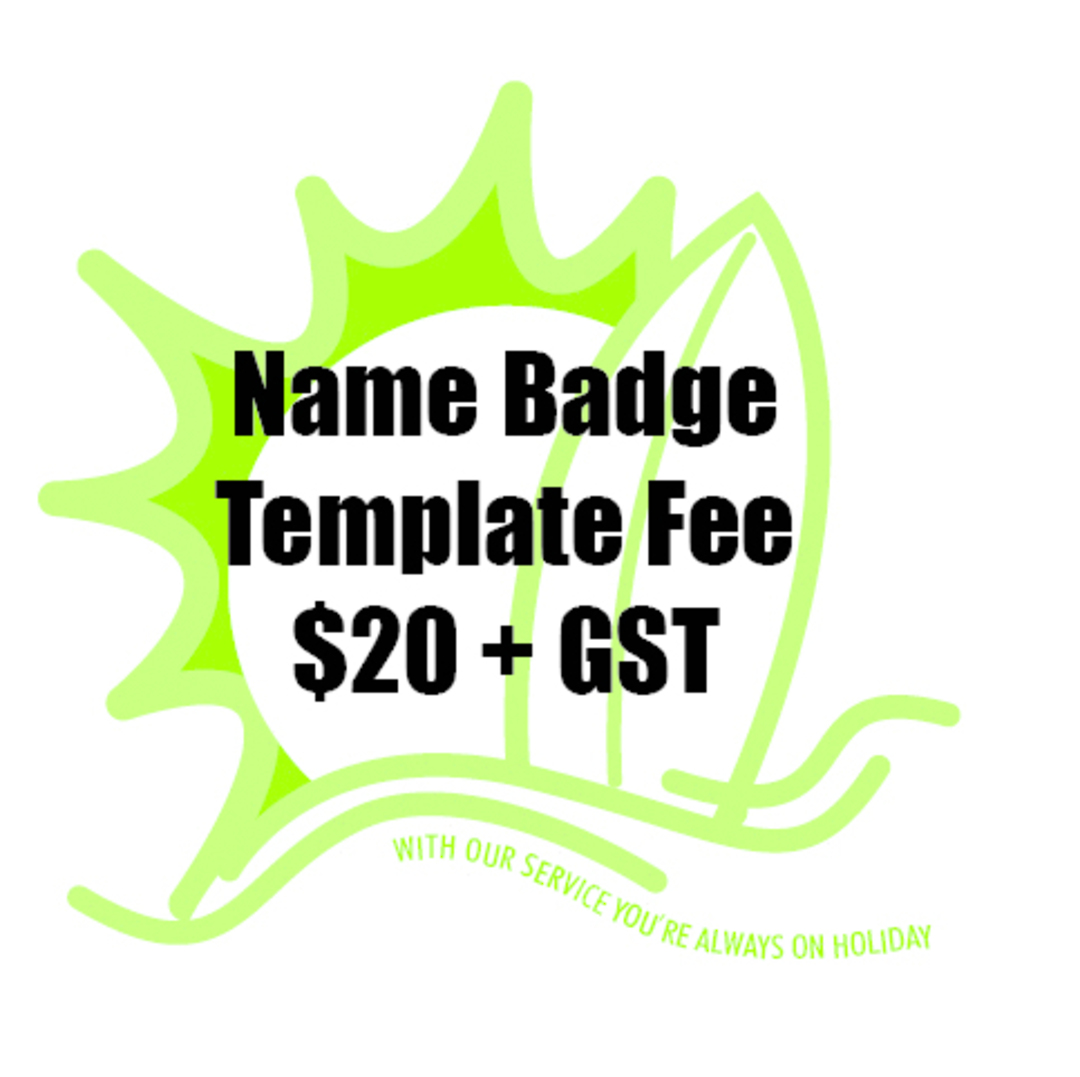 Name Badge Template Fee image 0